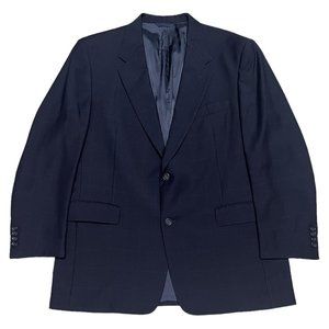 Burberry London VINTAGE Luxury Designer Navy Blue Blazer Sport Jacket - Mens 44R